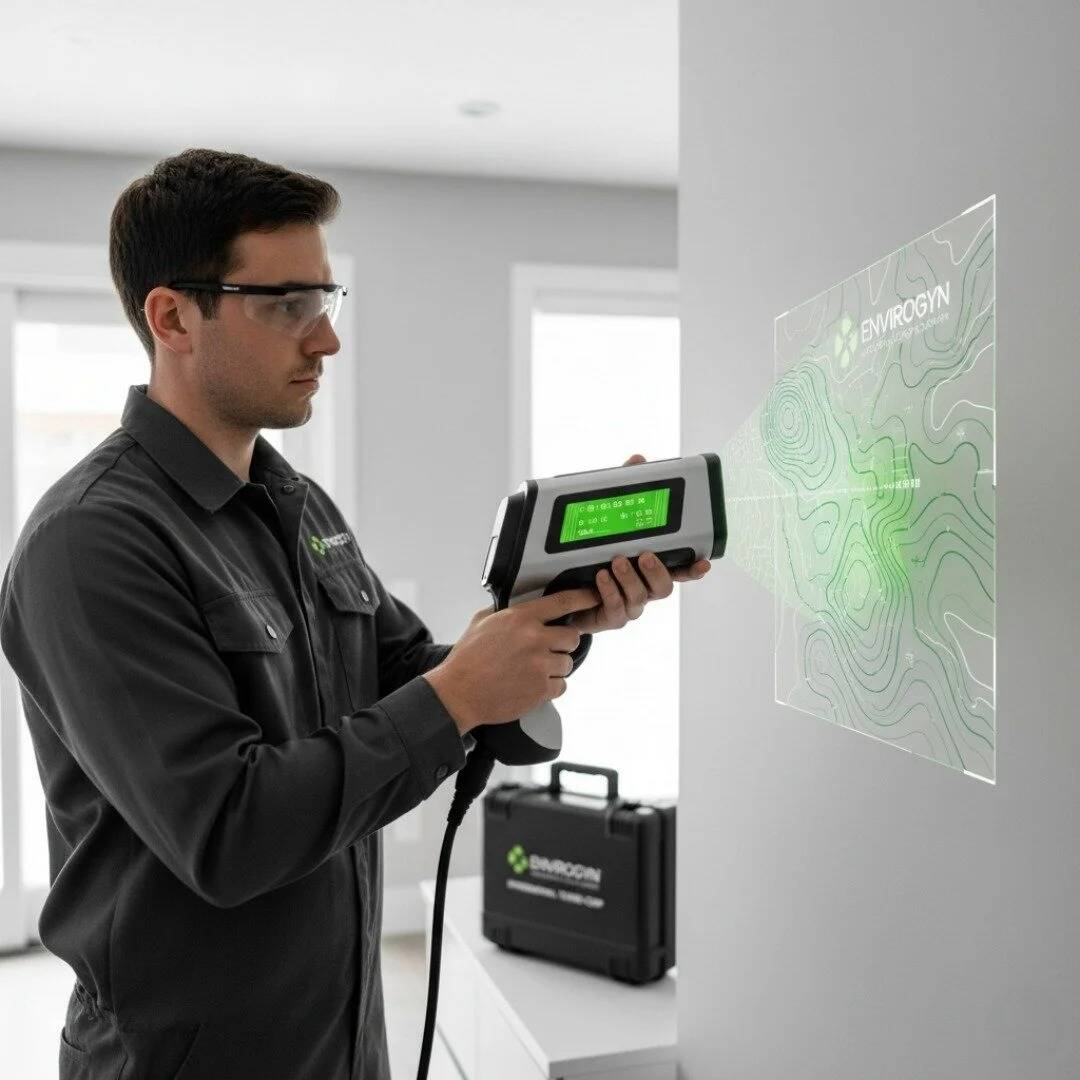 Tramex Moisture Detection Scanner measuring Wood Moisture Equivalent