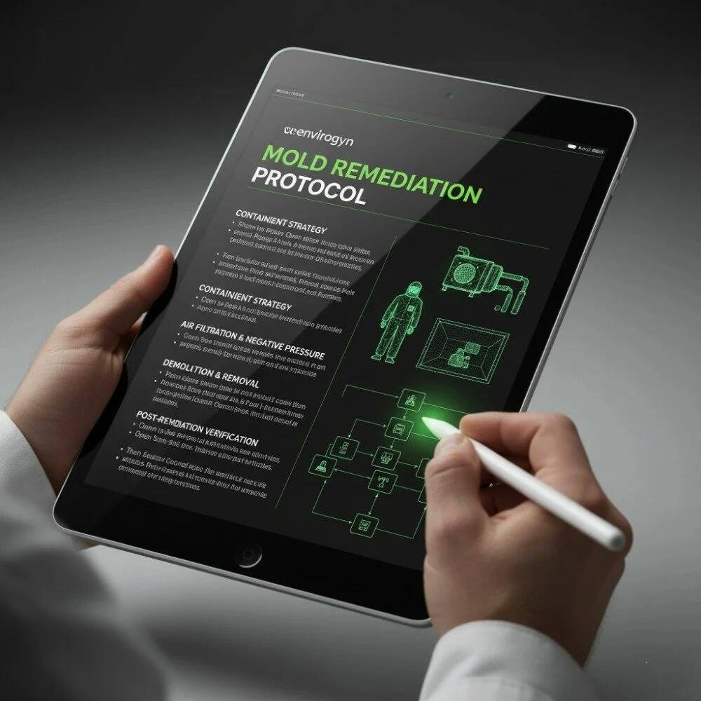 Envirogyn Mold Remediation Protocol Blueprint Architectural Diagram